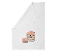 Azeeda 'Welsh Cakes' Cotton Tea Towel - White (TW00028114)