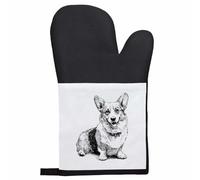 Azeeda 'Welsh Corgi Sitting' Oven Glove/Mitt (OG00062295)