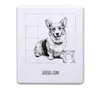 Azeeda 'Welsh Corgi Sitting' Sliding Puzzle (PZ00039999)