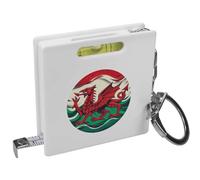 Azeeda 'Welsh Dragon' Keyring Tape Measure/Spirit Level Tool (KM00037776)