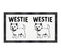 Azeeda 'Westie Dog' Pet Feeding Mat (PM00032089)