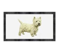 Azeeda 'Westie Dog Side View' Pet Feeding Mat (PM00031916)