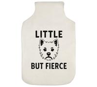 Azeeda 'Westie Little But Fierce' Hot Water Bottle Cover (HW00043315)