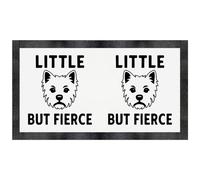 Azeeda 'Westie Little But Fierce' Pet Feeding Mat (PM00031661)