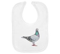 Azeeda 'What U Looking At? Pigeon' Baby Bib - White (BI00052036)