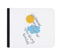 Azeeda 'Whatever The Weather You Bring Smiles' Wallet (WL00028332)