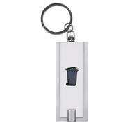 Azeeda 'Wheelie Bin' LED Keyring Torch (KT00027764) | Compact Pocket Flashlight for Bags, Keys, Cars and Emergencies