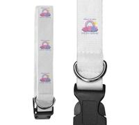 Azeeda 'When It Rains' Dog Collar - White, L (PR00087754)