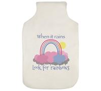 Azeeda 'When It Rains' Hot Water Bottle Cover (HW00052679)