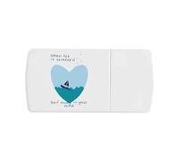 Azeeda 'When Life is Stressful' Pill Box with Tablet Splitter (PI00043705)