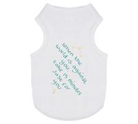 Azeeda 'When The World Is Against You' Pet Dog/Cat T-Shirt, L (PT00167675)