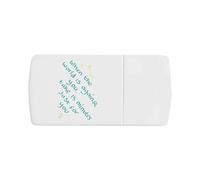 Azeeda 'When The World is Against You' Pill Box with Tablet Splitter (PI00038319)