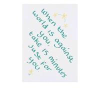 Azeeda 'When The World Is Against You' Temporary Tattoo - Water Resistant, Skin-Safe, Non-Toxic Transfer (TO00092311)