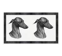 Azeeda 'Whippet Dog Portrait' Pet Feeding Mat (PM00038160)