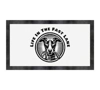 Azeeda 'Whippet Life In The Fast Lane' Pet Feeding Mat (PM00035175)