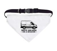 Azeeda 'White Van Man' Pet Bandana - White, L (PD00085152)