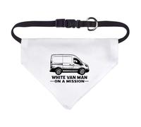 Azeeda 'White Van Man' Pet Bandana - White, S (PD00085151)
