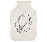 Azeeda 'Whole Raw Chicken' Hot Water Bottle Cover (HW00045095)