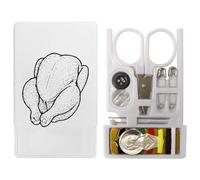 Azeeda 'Whole Raw Chicken' Mini Travel Sewing Kit (SE00042477)