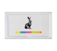 Azeeda 'Wild Hare Resting' Sticky Note Ruler Pad (ST00045631)