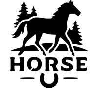 Azeeda 'Wild Horse Running' Reusable Stencil - Durable Decorative Template for Painting and Spraying on Walls, Tiles, Wood, Fabric & Craft Projects - XL (A3) (WS00080521)