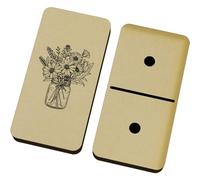 Azeeda 'Wildflower Bouquet' Domino Set & Box (DM00055596)