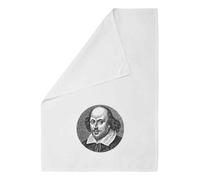 Azeeda 'William Shakespeare Portrait' White Cotton Tea Towel/Dish Cloth (TW00074435)