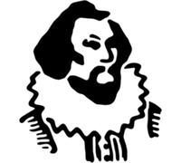 Azeeda 'William Shakespeare' Reusable Stencil - Durable Decorative Template for Painting and Spraying on Walls, Tiles, Wood, Fabric & Craft Projects - S (A6) (WS00065024)