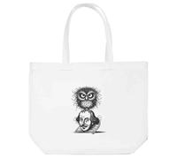 Azeeda 'William Shakespeare With Owl' Tote Shopping Bag For Life (BG00081494)