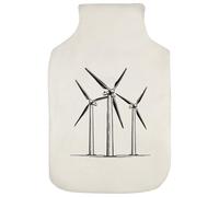 Azeeda 'Wind Turbines' Hot Water Bottle Cover (HW00051932)