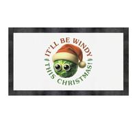 Azeeda 'Windy Christmas Brussels Sprout' Pet Feeding Mat (PM00033620)