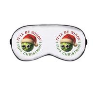 Azeeda 'Windy Christmas Brussels Sprout' Sleep/Travel Eye Mask (EY00033703)