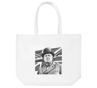 Azeeda 'Winston Churchill' Tote Shopping Bag For Life (BG00091097)