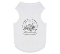 Azeeda 'Winter Snow Globe' Pet Dog/Cat T-Shirt, M (PT00181122)