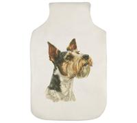 Azeeda 'Wire Fox Terrier Portrait' Hot Water Bottle Cover (HW00048897)