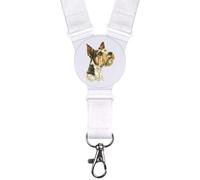 Azeeda 'Wire Fox Terrier Portrait' Neck Strap/Lanyard (LY00045324)