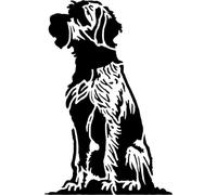 Azeeda 'Wirehaired Pointing Griffon Dog' Reusable Stencil - Durable Decorative Template for Painting and Spraying on Walls, Tiles, Wood, Fabric & Craft Projects - XXL (A2) (WS00074850)