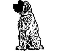 Azeeda 'Wirehaired Pointing Griffon' Reusable Stencil - Durable Decorative Template for Painting and Spraying on Walls, Tiles, Wood, Fabric & Craft Projects - S (A6) (WS00067912)