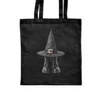 Azeeda 'Witch Hat & Boots' Classic Black Tote Shopper Bag (ZB00032656)