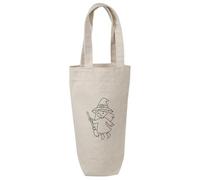 Azeeda 'Witch Outline' Cotton Wine Bottle Gift/Travel Bag (BL00044342)