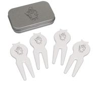 Azeeda 'Witch Outline' Golf Divot Tool/Repair Fork Gift Set (GO00071566)