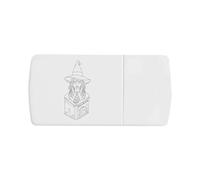Azeeda 'Witch & Spellbook' Pill Box with Tablet Splitter (PI00037693)