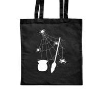 Azeeda 'Witch's Lair And Her Spiders ' Classic Black Tote Shopper Bag (ZB00023598)