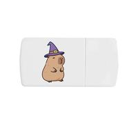 Azeeda 'Wizard Capybara' Pill Box with Tablet Splitter (PI00043684)