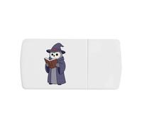 Azeeda 'Wizard Owl' Pill Box with Splitter (PI00045022)