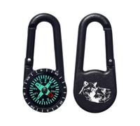 Azeeda 'Wolf Couple' Compass Keyring (KC00043721)