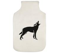 Azeeda 'Wolf Howling Silhouette' Hot Water Bottle Cover (HW00049195)