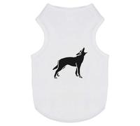 Azeeda 'Wolf Howling Silhouette' Pet Dog/Cat T-Shirt, M (PT00185138)