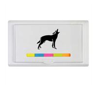 Azeeda 'Wolf Howling Silhouette' Sticky Note Ruler Pad (ST00046524)