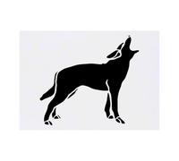 Azeeda 'Wolf Howling Silhouette' Temporary Tattoo - A6 (TO00100999)